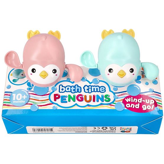 Pingouins à remonter pour le bain