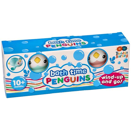 Pingouins à remonter pour le bain