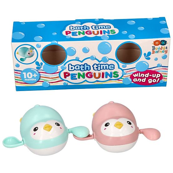 Pingouins à remonter pour le bain