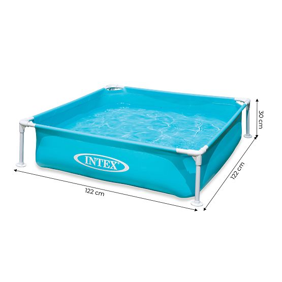 Piscine carrée à cadre pour enfants 122x122x30 cm INTEX 57173