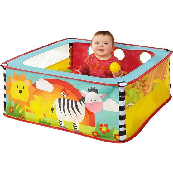 Piscine en tissu pour enfants avec des ballons