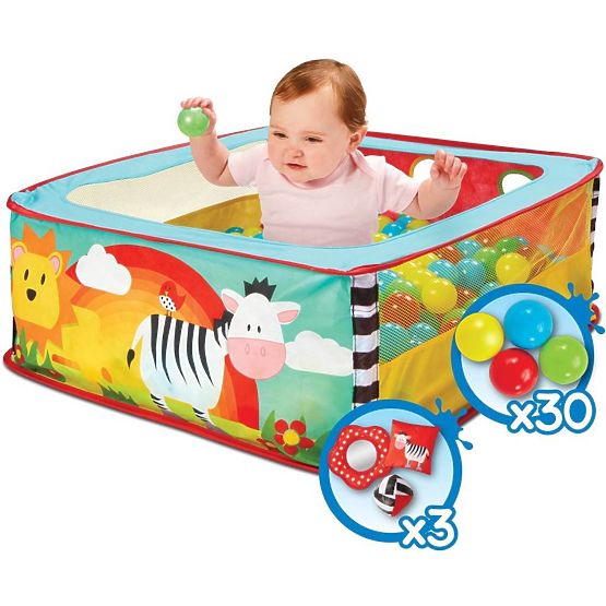 Piscine en tissu pour enfants avec des ballons