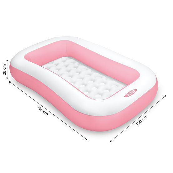 Piscine enfant rectangulaire - 166 x 100 cm / rose