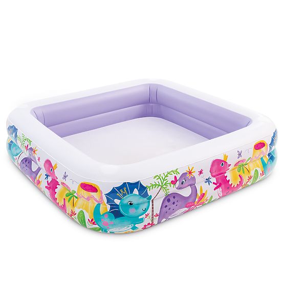 Piscine gonflable avec abri pour enfants violet INTEX 57470-DINO