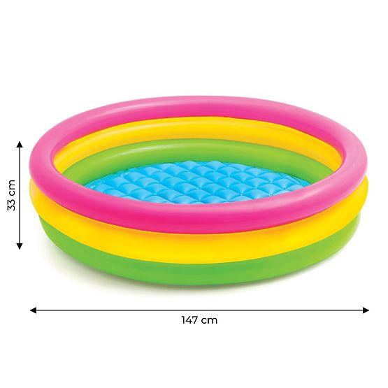 Piscine gonflable colorée pour enfants