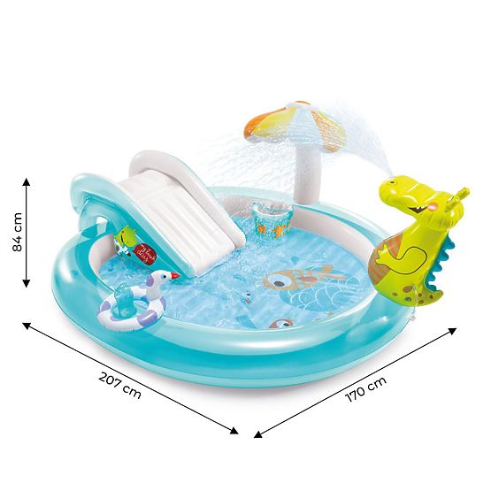 Piscine pour enfants avec toboggan