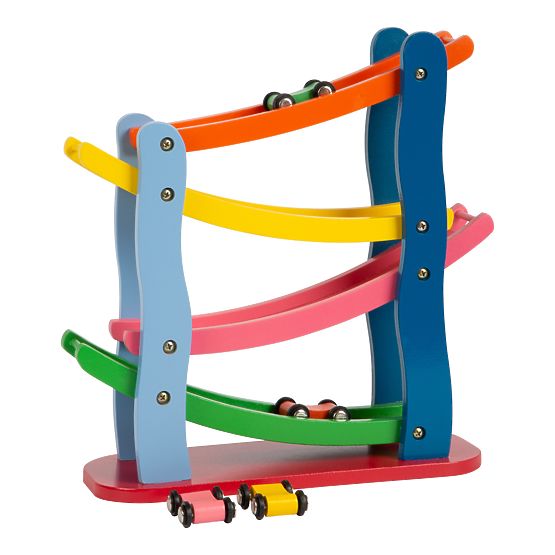 Circuit de course en bois Small Foot 4 voitures
