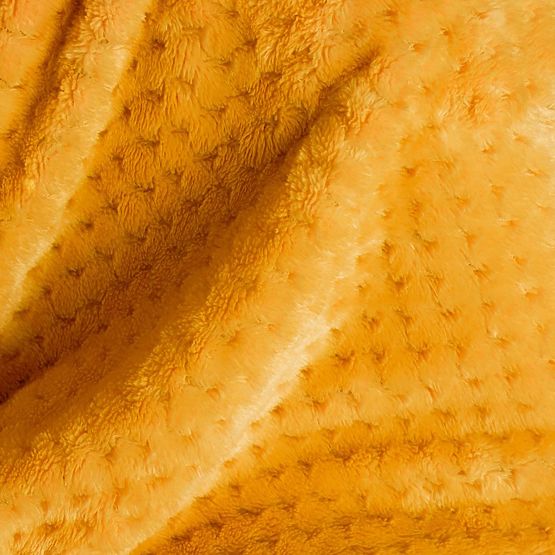 Plaid SHLEEPY orange à motif jacquard style classique 170x210