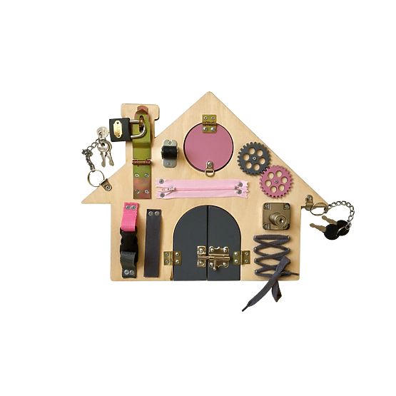 Tableau d'activités - Maison - rose