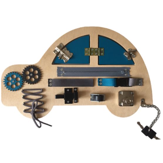 Planche d'activités - Voiture - bleu