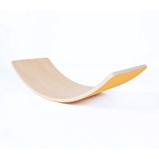 Planche d'équilibre en bois - orange