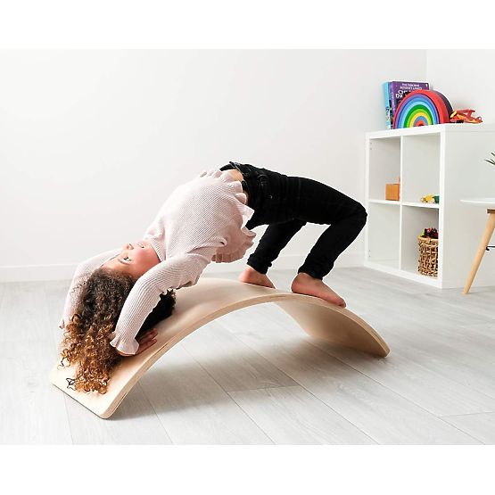 Planche d'équilibre en bois pour enfants balançoire exercice d'équilibre ECOTOYS
