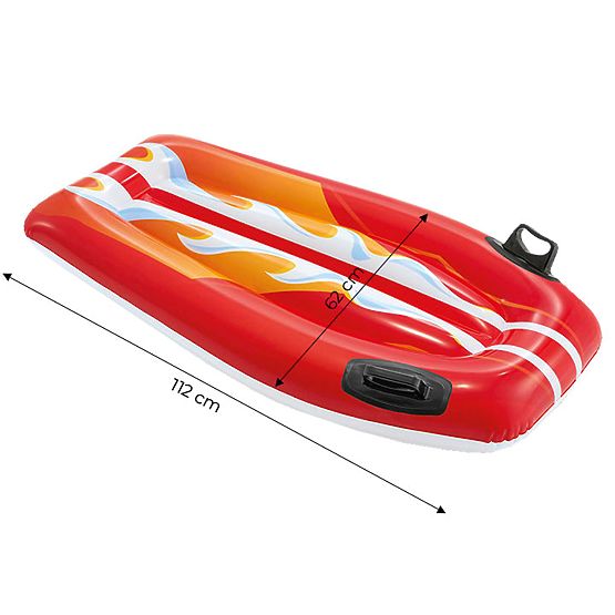 Planche de natation gonflable avec poignées pour enfants rouge INTEX 58165 RED