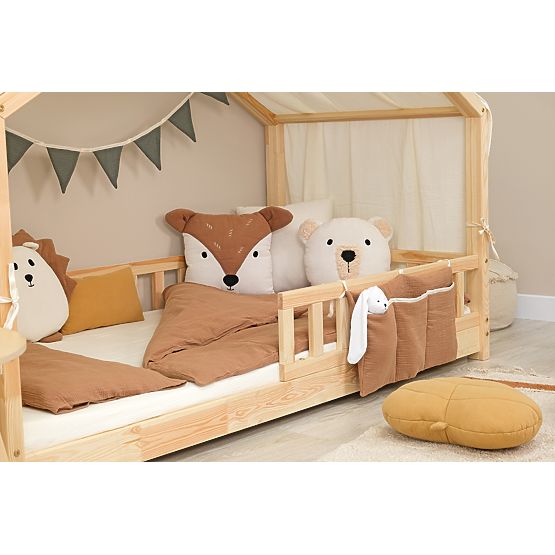 Poche en mousseline Ourbaby 30x60 cm - toffee