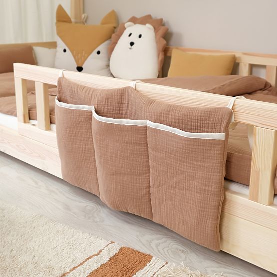 Poche en mousseline Ourbaby 30x60 cm - toffee