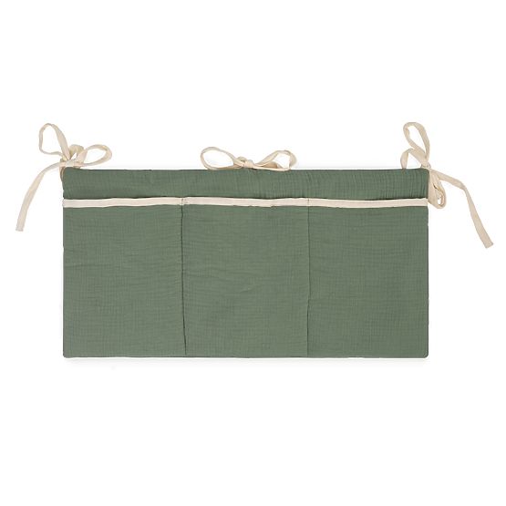 Poche à suspendre en mousseline Ourbaby 30x60 cm - vert