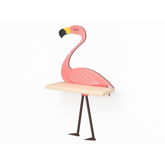 Étagère flamant rose