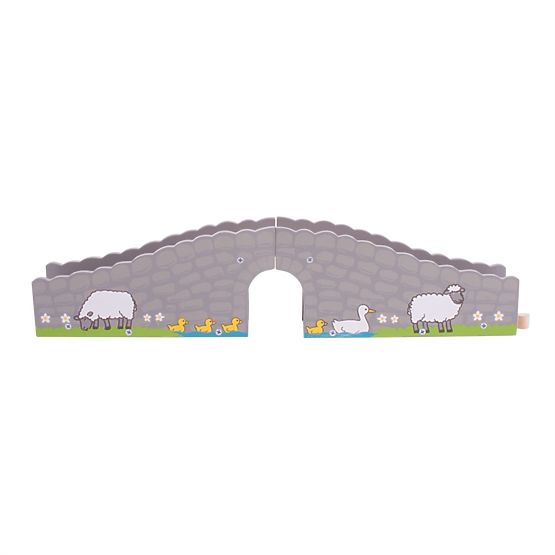 Pont Bigjigs Rail Farm avec tunnel