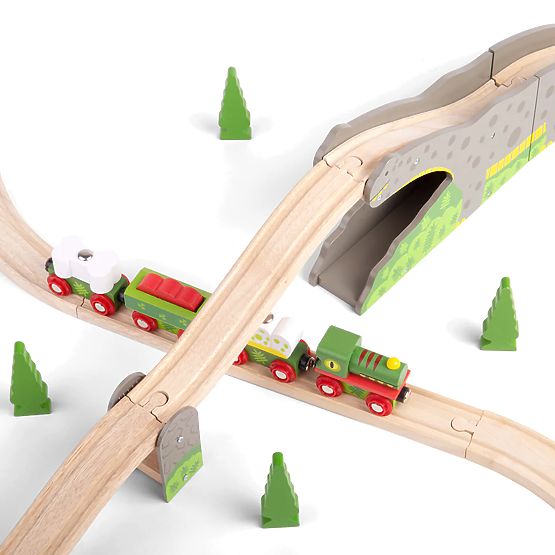 Pont de dinosaures sur rail Bigjigs