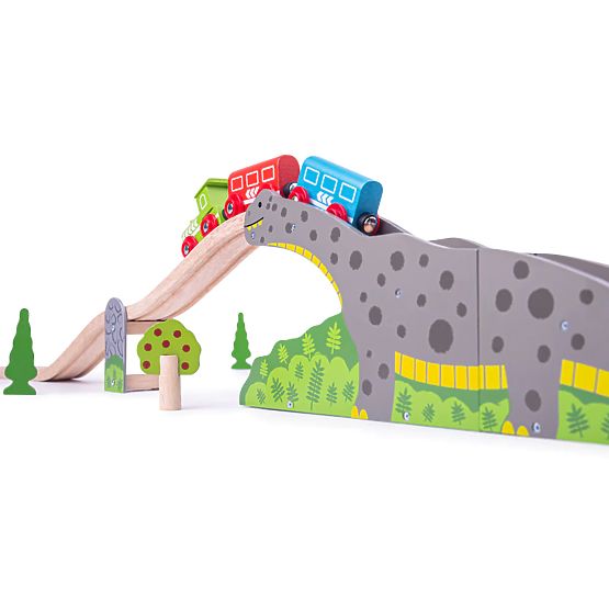 Pont de dinosaures sur rail Bigjigs