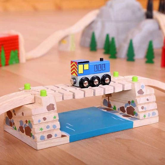 Pont tournant Bigjigs Rail au-dessus de la rivière