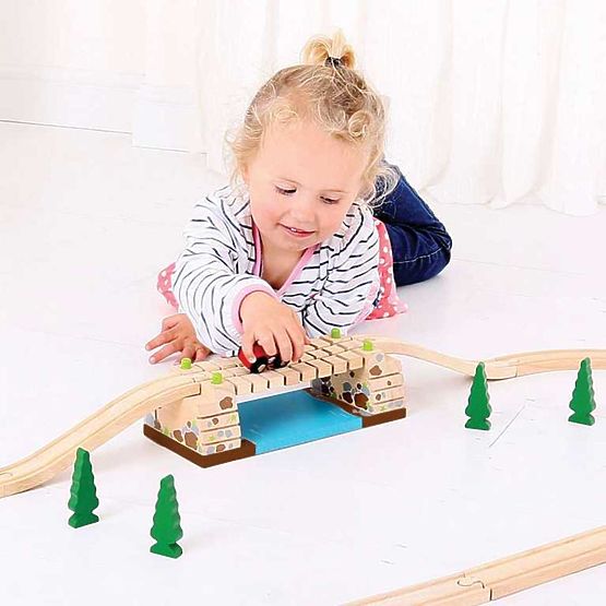 Pont tournant Bigjigs Rail au-dessus de la rivière