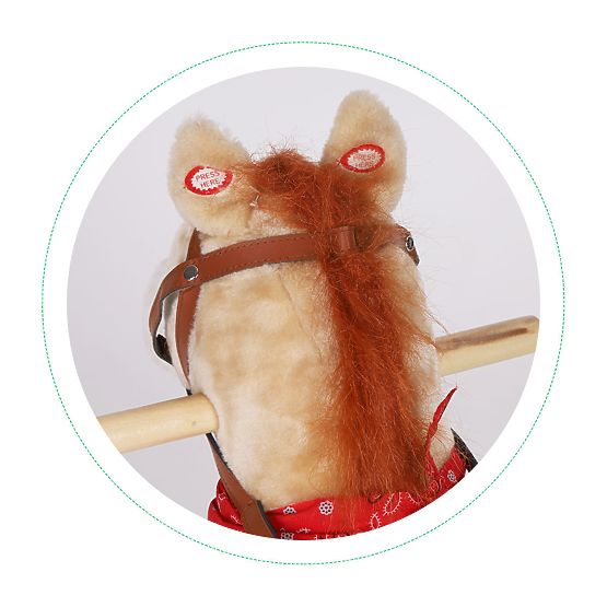 Cheval à bascule 2 en 1 beige