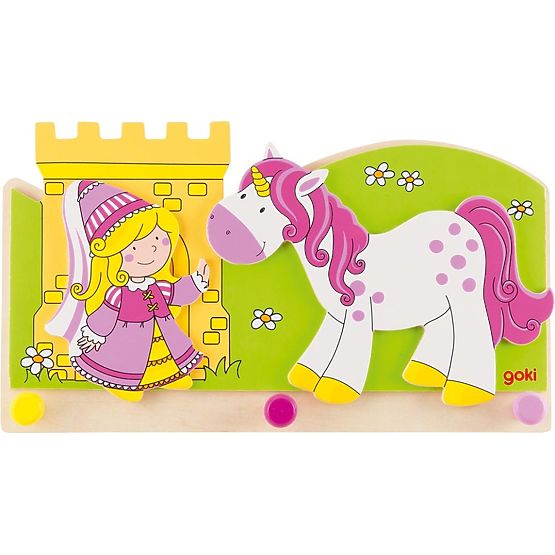 Porte-manteau Princesse et Licorne