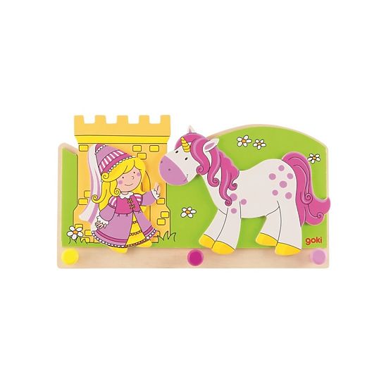 Porte-manteau Princesse et Licorne