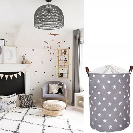 Panier à jouets - étoiles