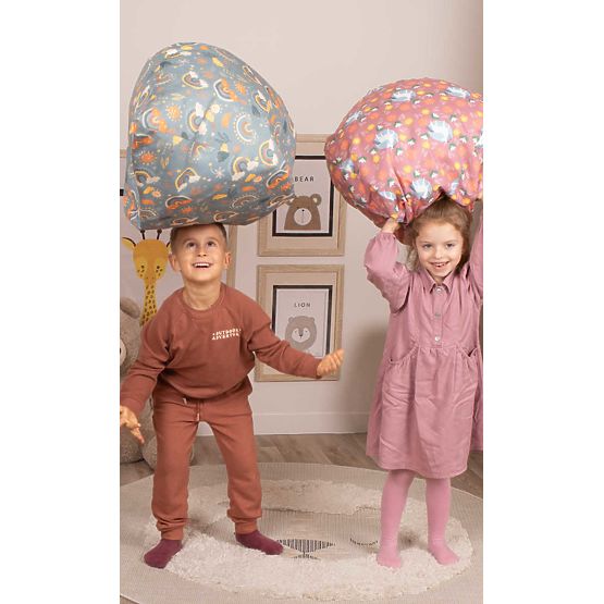 Pouf - Goutte arc-en-ciel