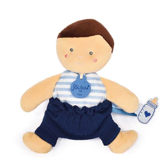 Poupée Doudou Jolijou 18 cm bleue