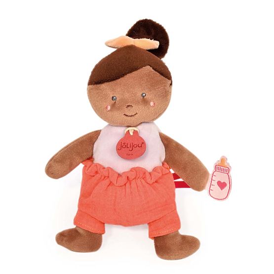 Poupée Doudou Jolijou 18 cm orange