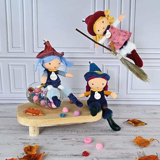 Poupées en tissu Sorcières Jolijou 24 cm