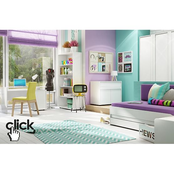 Pour enfants chambre Le clic Blanc
