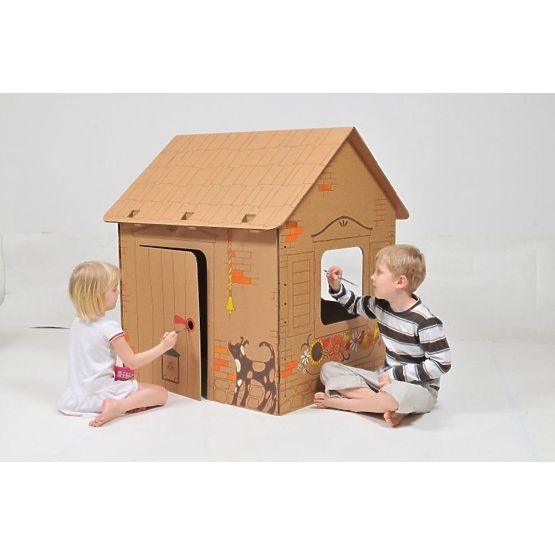Pour enfants de carton maison de poupée