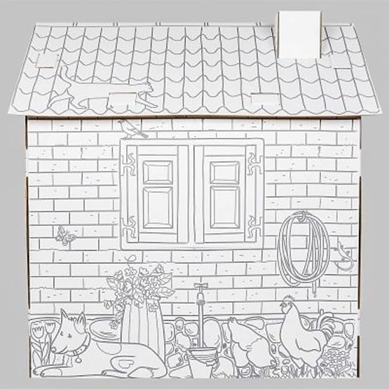 Maison en carton pour enfants
