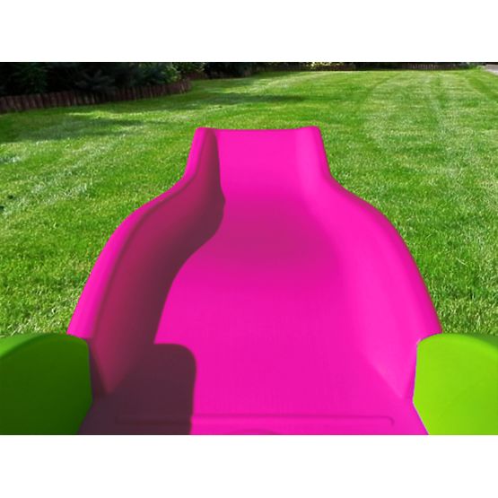 Pour enfants jardin maison de poupée avec diapositive