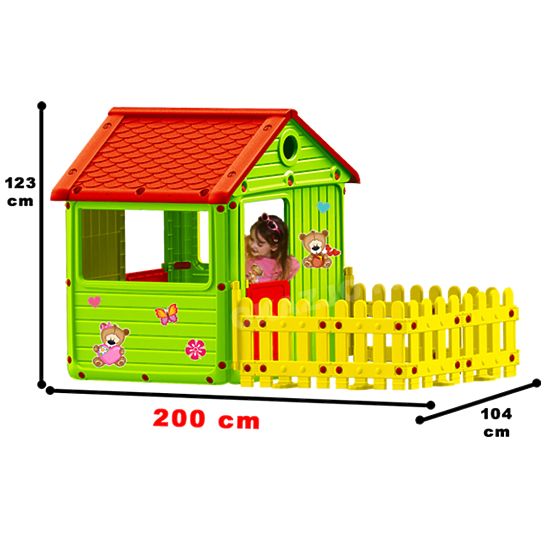 Pour enfants jardin maison de poupée avec terrasse