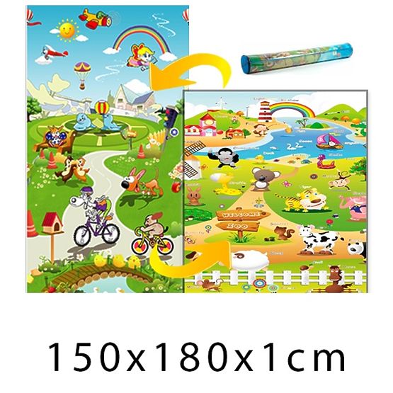Pour enfants mousse tapis - ferme + Le conte de fées monde 150x180x1 cm