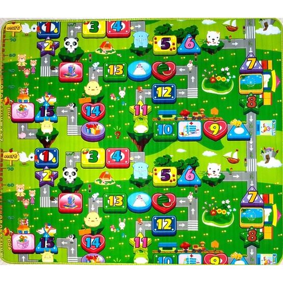 Pour enfants mousse tapis - numérique lane + fée ville
