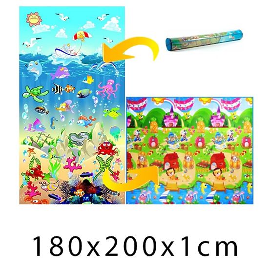 Pour enfants mousse tapis - océan + Maison lion 200x180x1cm