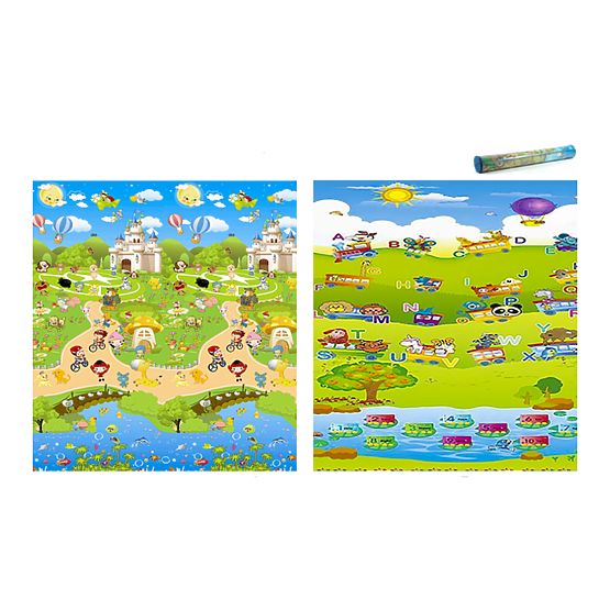 Pour enfants mousse tapis - train + fée ville