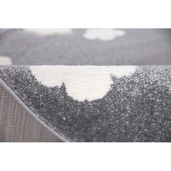 Pour enfants rond tapis AUF WOLKE gris argenté