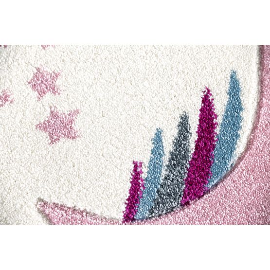 Pour enfants rond tapis licorne