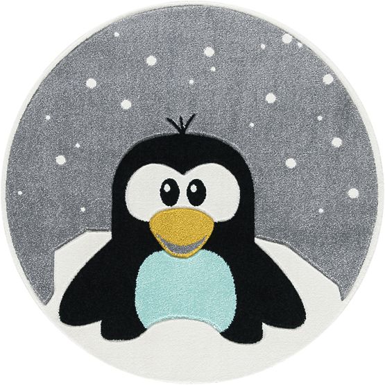 Pour enfants rond tapis manchot