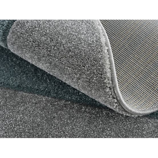 Pour enfants rond tapis STAR gris argenté/ menthe