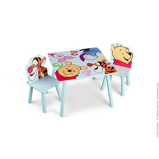 Pour enfants tableau avec chaises Ours en peluche Winnie l’ourson