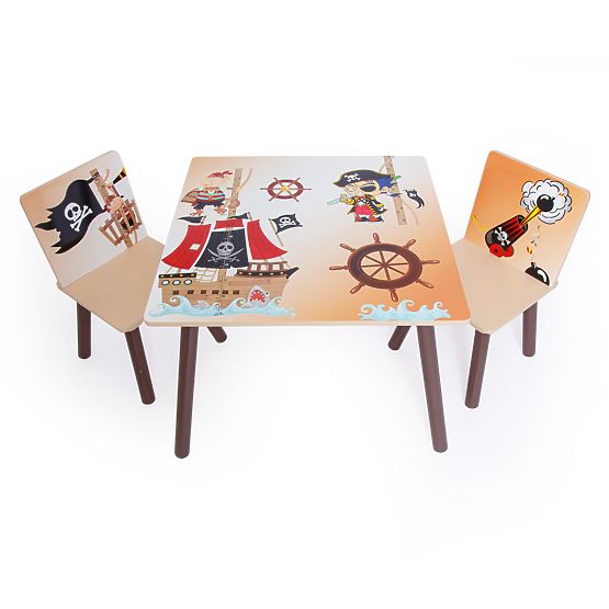 Pour enfants tableau avec chaises Pirate