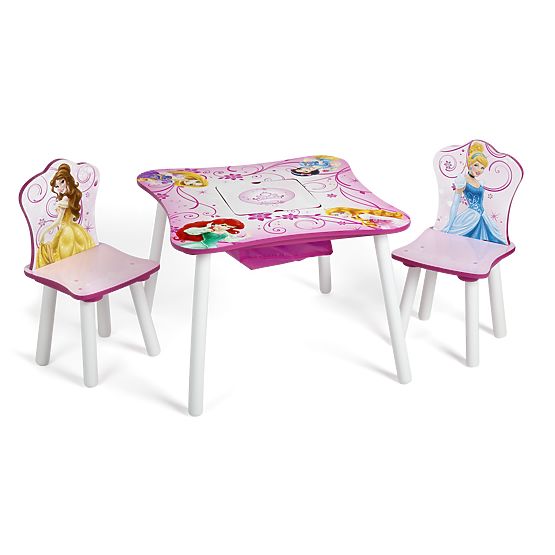 Pour enfants tableau avec chaises Princess